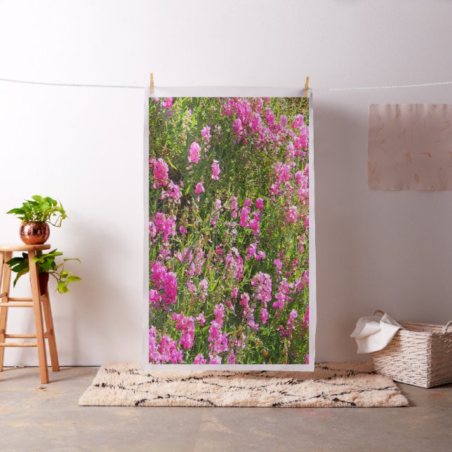 Sweetpeas on the hill.... fabric (In Situ)