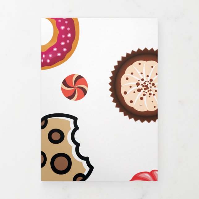 Sweets 1 Tri-Fold holiday card (Cover)