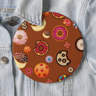Sweets 3 6 cm round badge