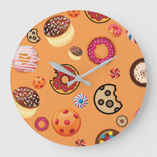 Sweets 6 large clock