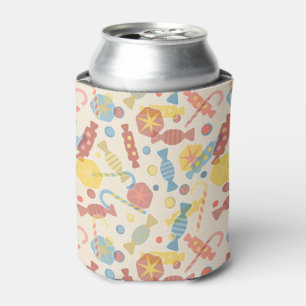 Sweets And Candy Pattern Can Cooler