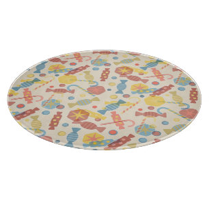 Sweets And Candy Pattern Cutting Board