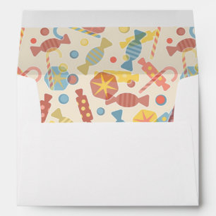 Sweets And Candy Pattern Envelopes