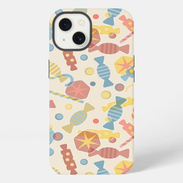 Sweets And Candy Pattern iPhone Case (Back)