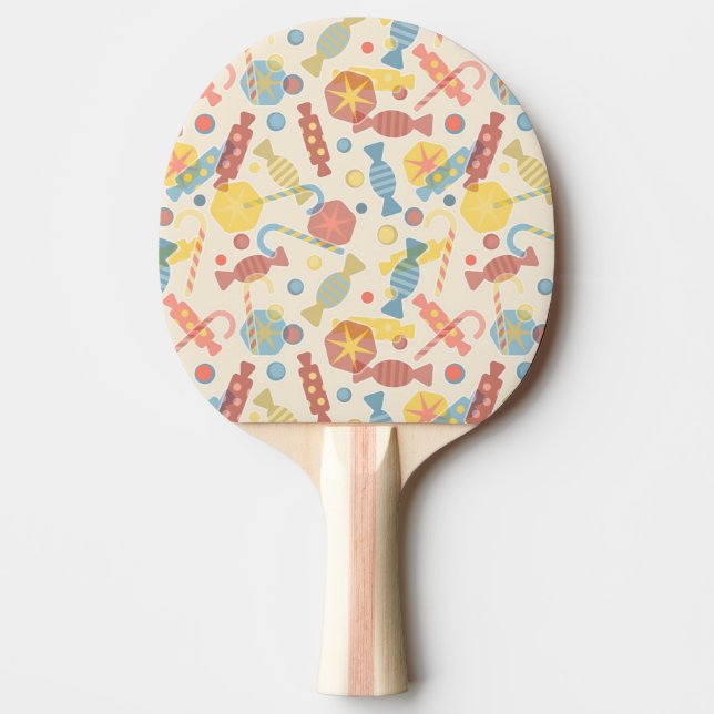 Sweets And Candy Pattern Ping Pong Paddle (Front)