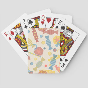 Sweets And Candy Pattern Playing Cards