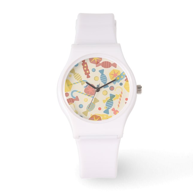 Sweets And Candy Pattern Watch (Front)