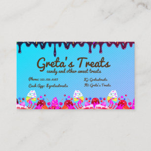 Sweets and Treats Candy Business Card