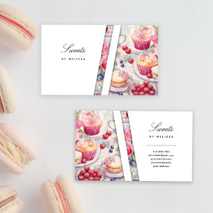 Sweets and Treats Modern Business Card