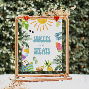 Sweets and Treats Pool Party Station Sign
