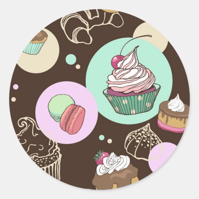 Sweets Classic Round Sticker (Front)