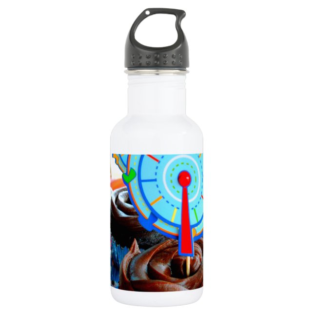 Sweets Cupcake Cake Party Shower Congratulations 532 Ml Water Bottle (Front)