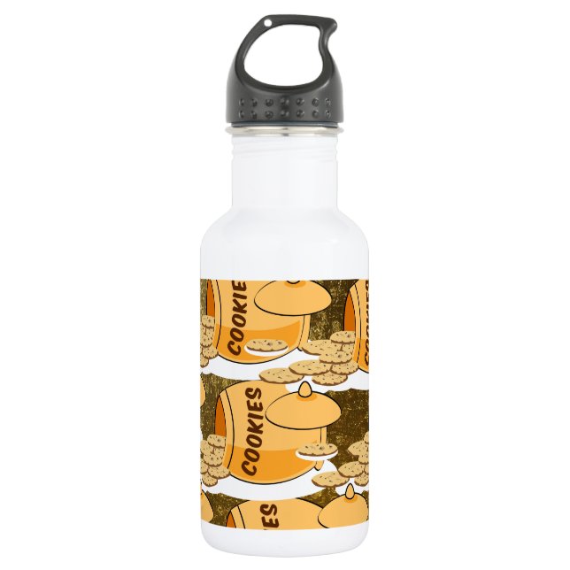 Sweets Dessert Food Cookie Jar Chocolate 532 Ml Water Bottle (Front)