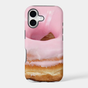 Sweets Dessert Food Pink Frosted Doughnut