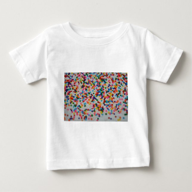 Sweets Dessert Rainbow Pattern Cake Cupcake Art Baby T-Shirt (Front)