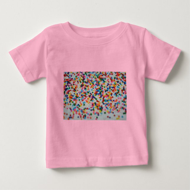 Sweets Dessert Rainbow Pattern Cake Cupcake Art Baby T-Shirt (Front)