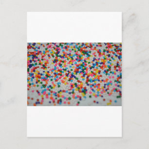 Sweets Dessert Rainbow Pattern Cake Cupcake Art Postcard