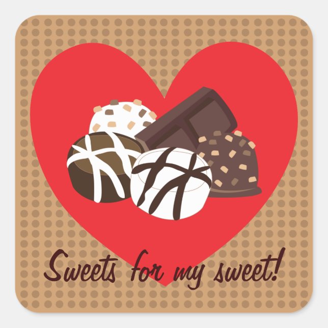 Sweets for my sweet! Stickers (Front)