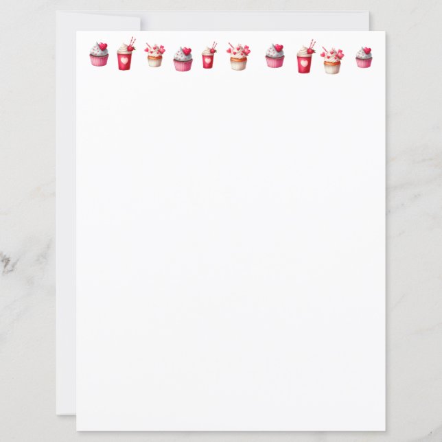 Sweets For You Cupcakes Drinks Cakes Hearts (Front)