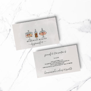 Sweets Jar Cute Treats Chocolate Candy Bakery Business Card