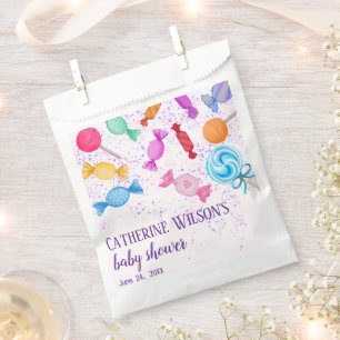Sweets Lollipops Candy Land Baby Shower Favour Bags