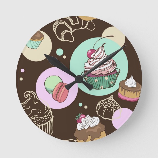 Sweets Round Clock (Front)