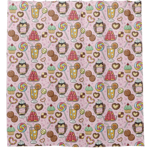 Sweets Shower Curtain (Front)