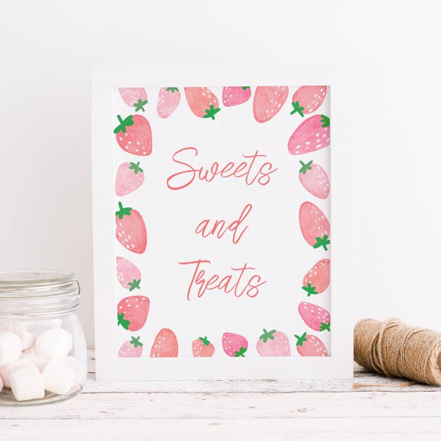 Sweets Strawberry Baby Shower  Poster (Creator Uploaded)