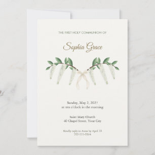 Sweetspire Sprays First Communion Invitation