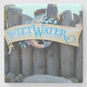 Sweetwater Atlanta Landmark Marble Stone Coaster. Coaster