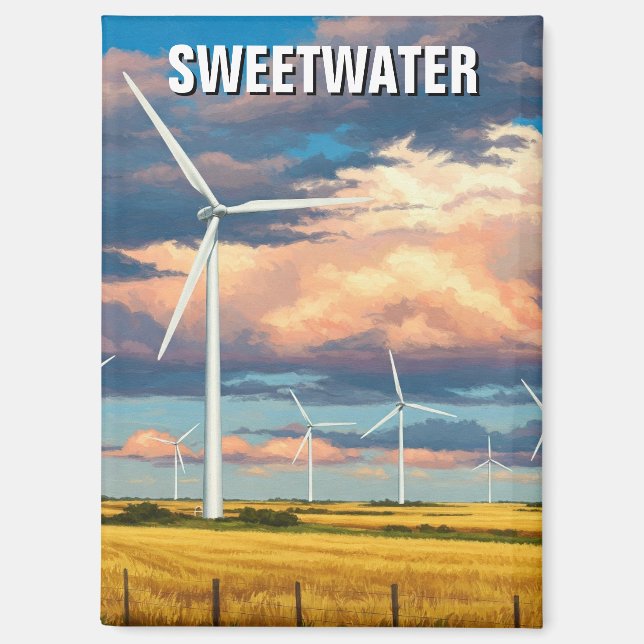 Sweetwater Texas Travel Magnet (Front)
