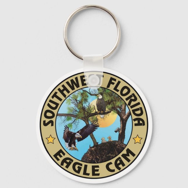 SWFLEagleCam Logo Keychain (Various Options) (Front)