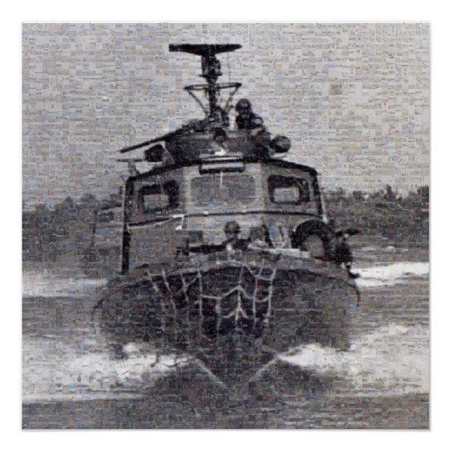 Swift Boat Photo Mosaic Poster (Front)