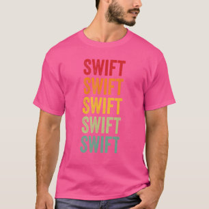 Swift County Minnesota Rainbow Text Design T-Shirt