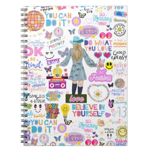 Swift-inspired Affirmation Spiral Notebook