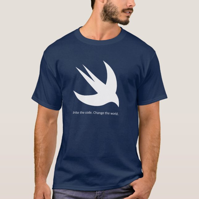 Swift Programmer Men's Basic Dark T-Shirt (Front)