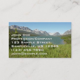 Swiftcurrent Lake View at Glacier National Park Business Card