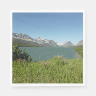 Swiftcurrent Lake View at Glacier National Park Napkin