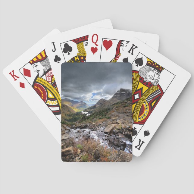 Swiftcurrent Pass Trail 3 - Glacier National Park Playing Cards (Back)