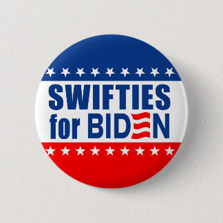 "SWIFTIES for BIDEN" 6 Cm Round Badge