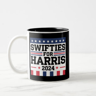 Swifties for Kamala Harris 2024 Vote Support Two-Tone Coffee Mug