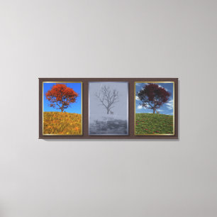 Swiftly Fly the Years Triptych Canvas Print