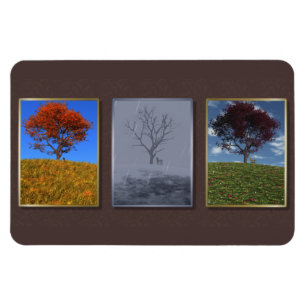 Swiftly Fly the Years Triptych Flexible Magnet