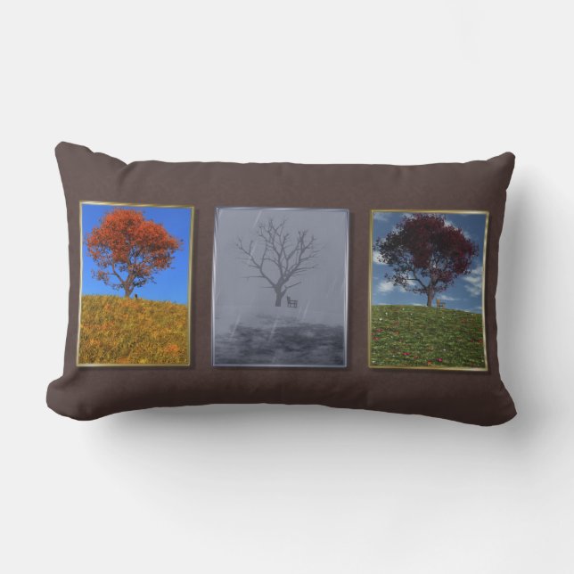 Swiftly Fly the Years Triptych Pillow (Front)