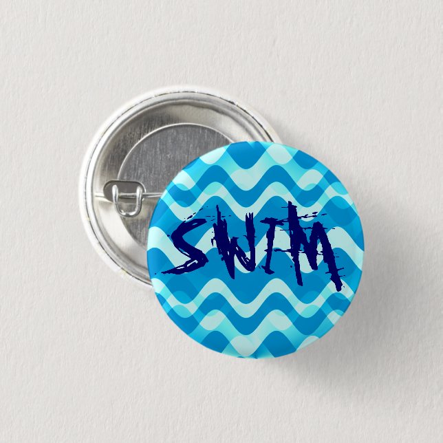 SWIM 3 CM ROUND BADGE (Front & Back)