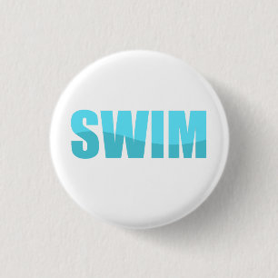 Swim 3 Cm Round Badge
