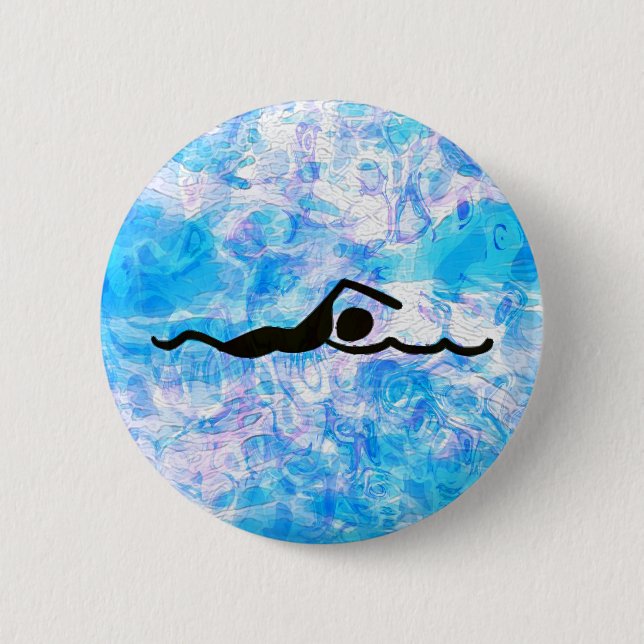 SWIM 6 CM ROUND BADGE (Front)