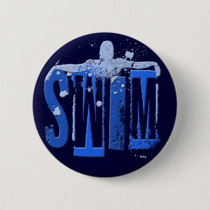 SWIM 6 CM ROUND BADGE