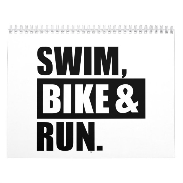 Swim bike run calendar (Cover)