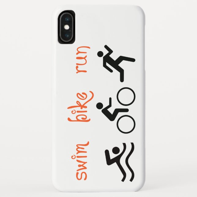 Swim Bike Run Case-Mate iPhone Case (Back)